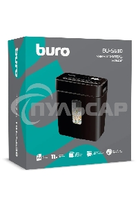 Шредер Buro Home BU-S630 (секр.P-4) фрагменты 6лист. 11лтр. пл.карты