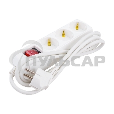 Удлинитель 3х1.5м с заземл. 10А 250В У03В GENERICA 2P+PE 3х1кв.мм IEK WYP10-10-03-D15-ZK-G