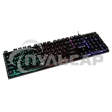 Клавиатура проводная KG-23U BLACK Nakatomi Gaming - игровая с RGb-подсветкой, USB, черная