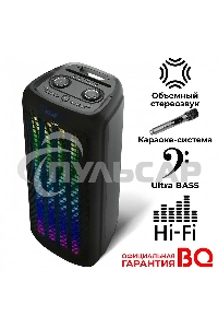 Портативная Bluetooth-колонка BQ PBS2010 черный 100 Вт