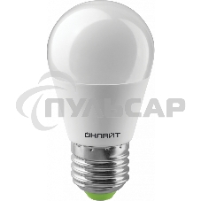 Лампа светодиодная ОНЛАЙТ 61968 OLL-G45-10-230-2.7K-E27