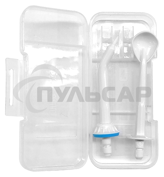 Набор универсалных сменных насадок QUMO QHI-1 (пародонтальная насадка + насадка для очистки языка) для ирригаторов полости рта 