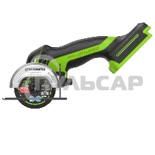 Угловая шлифовальная машина GreenWorks GD24UCS, 24V, без АКБ и ЗУ, аккумуляторная (3402007)