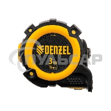 Рулетка 3м х 16мм, автоматич. фиксац., нейлон. покрытие, магнит. зацеп, двухстор. разметкаDenzel