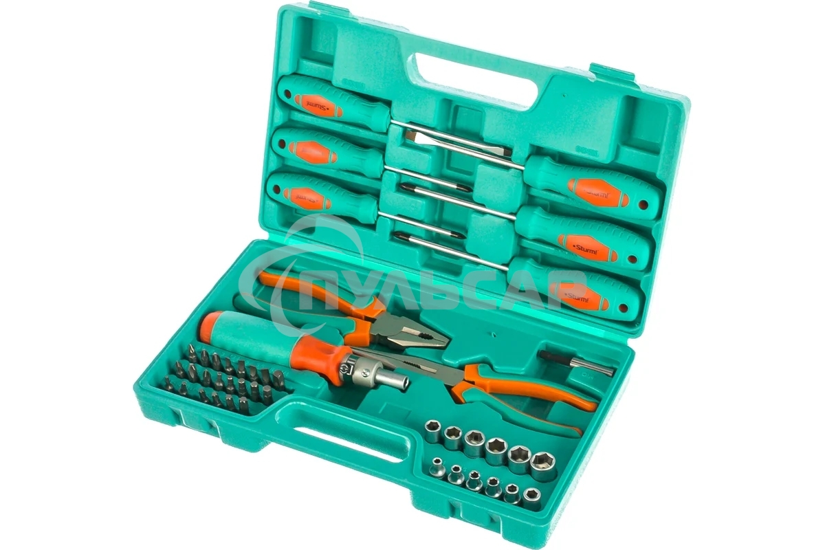 Набор отверток Sturm! 1040-02-SS7(ХРОМ-ВАНАДИЙ) и ГОЛОВОК (ВЫСОКОКА·чСТАЛЬ)