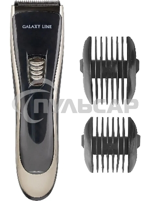 Набор для стрижки Galaxy Line GL 4165, черный, 3 Вт, время непрерывной работы до 1,5 ч, время зарядки около 2 часов, аккум. Li-Ion 3,7 В, емкость аккум. 600 мА*ч, лезвия из нержав. стали, ширина лезвия 40 мм, 2 насадки-расчески (3 и 6 мм, 9 и 12 мм), USB 