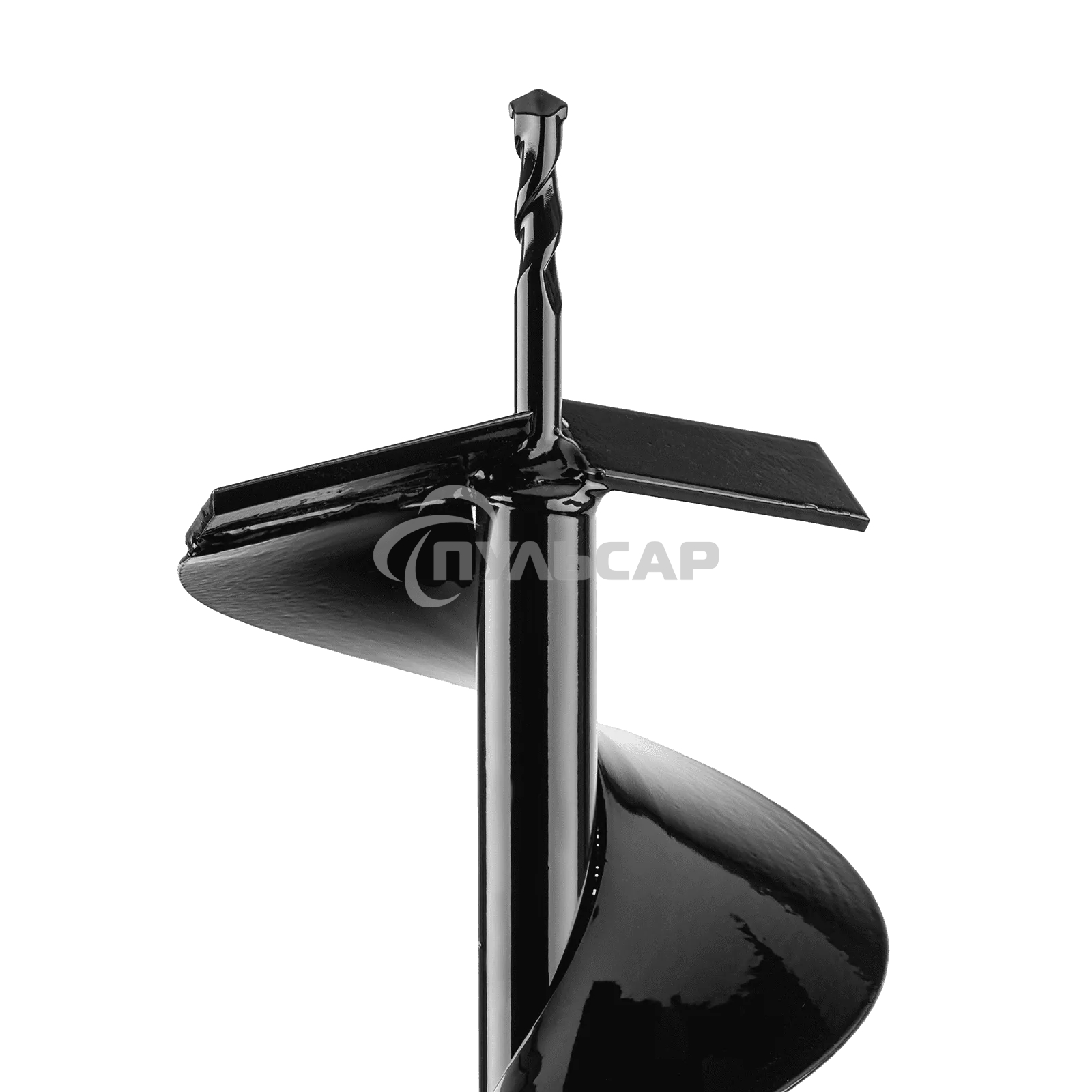 Шнек для грунта Denzel E-150, диаметр 15 0мм, длина 80 0мм, соединение 20 мм, несъемный нож