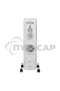 Обогреватель масляный Engy EN-1307F Classic (7 секций), белый, 2000 Вт, 25 м2, термостат