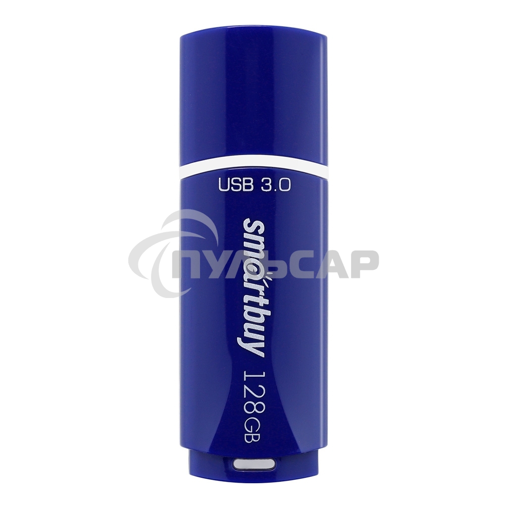 Флешка USB Smartbuy CROWN BLUE (SB128 GbCRW-Bl), 128 Gb, USB 3.0, R/W 75/25, синий