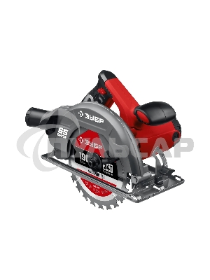 Пила дисковая, 90гр-65 мм, диск 190 мм, 1600 Вт, Зубр ПД-65