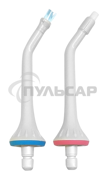 Набор универсальных сменных насадок QUMO QHI-1 (ортодонтическая насадка + насадка с щетинками) для ирригаторов полости рта 