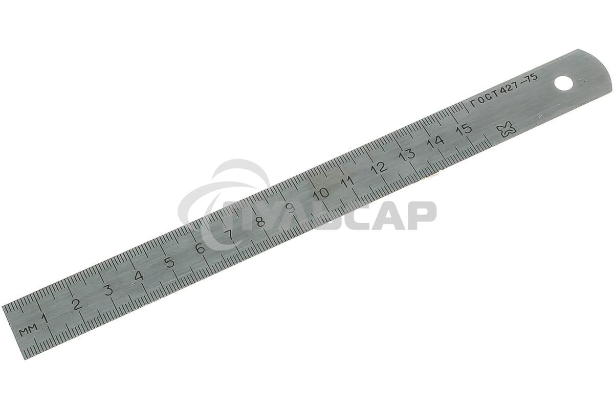 Линейка измерительная, 150 мм, металлическая Россия