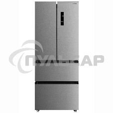 Холодильник Бирюса FD 431 I нержавеющая сталь трехкамерный 244/147 л морозилка снизу