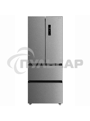 Холодильник Бирюса FD 431 I нержавеющая сталь трехкамерный 244/147 л морозилка снизу