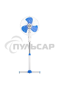 Вентилятор напольный Maxvi FS1645 white-blue