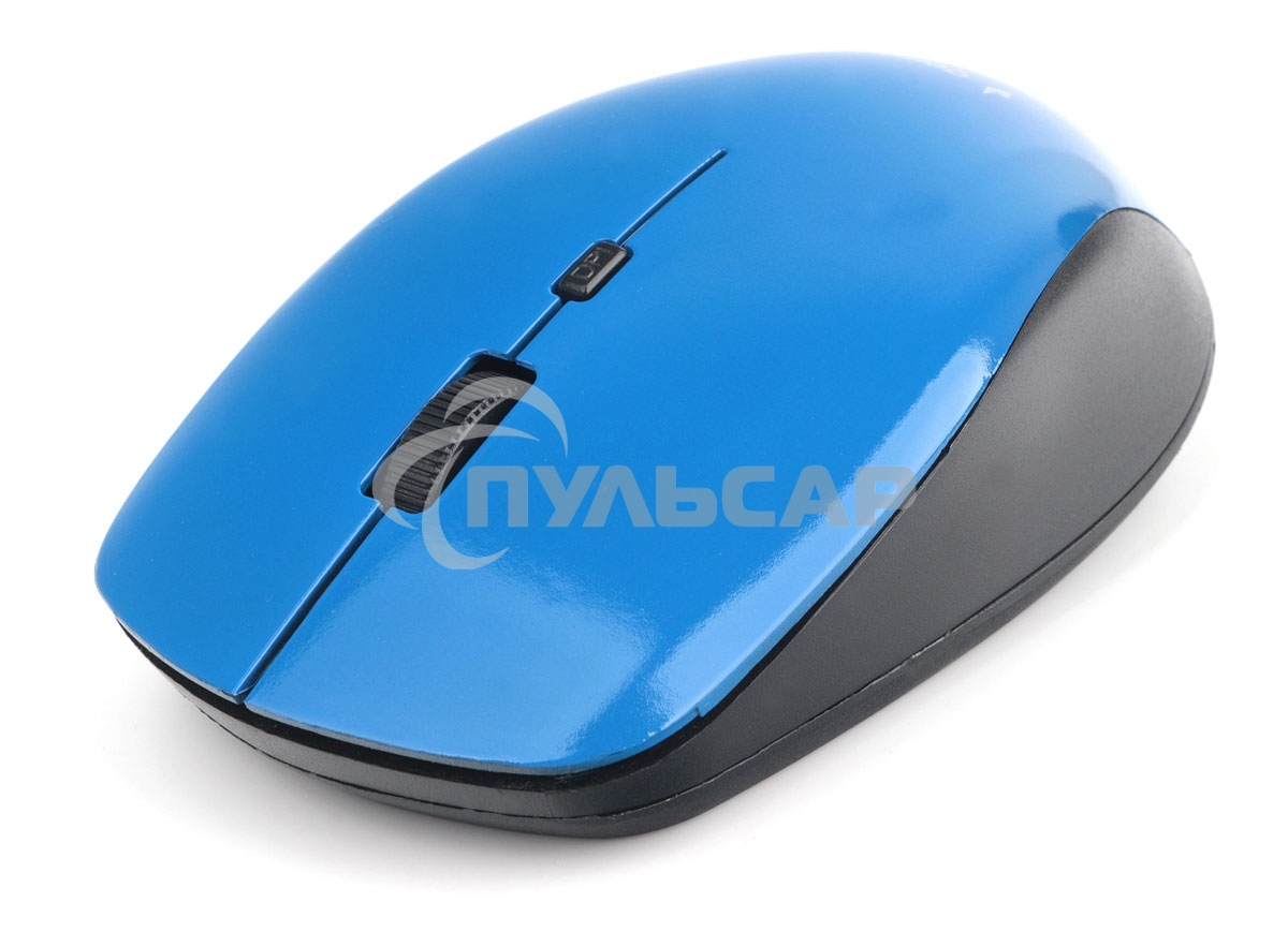 Мышь беспроводная Gembird MUSW-250-2 синий, 1600 dpi, радиоканал, USB, кнопки - 4