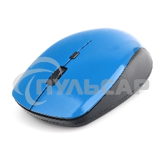 Мышь беспроводная Gembird MUSW-250-2 синий, 1600 dpi, радиоканал, USB, кнопки - 4
