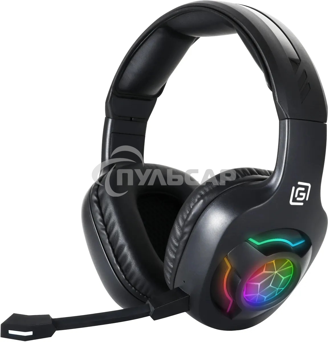 Наушники с микрофоном Оклик HS-L575G черный накладные BT оголовье (1895253)