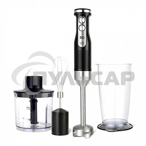 Блендер BQ HB522PS Black-Steel. Мощность:1000 Вт, 3 в1 Блендер + миксер + измельчитель