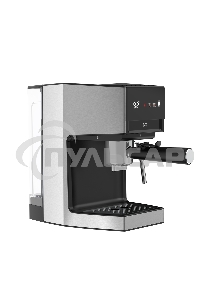 Кофеварка рожковая+капсульная BQ CM3003 стальной/черный, исп. кофе - молотый/капсулы Dolce gusto, Nespresso, 1 л, 950 Вт, 19 бар