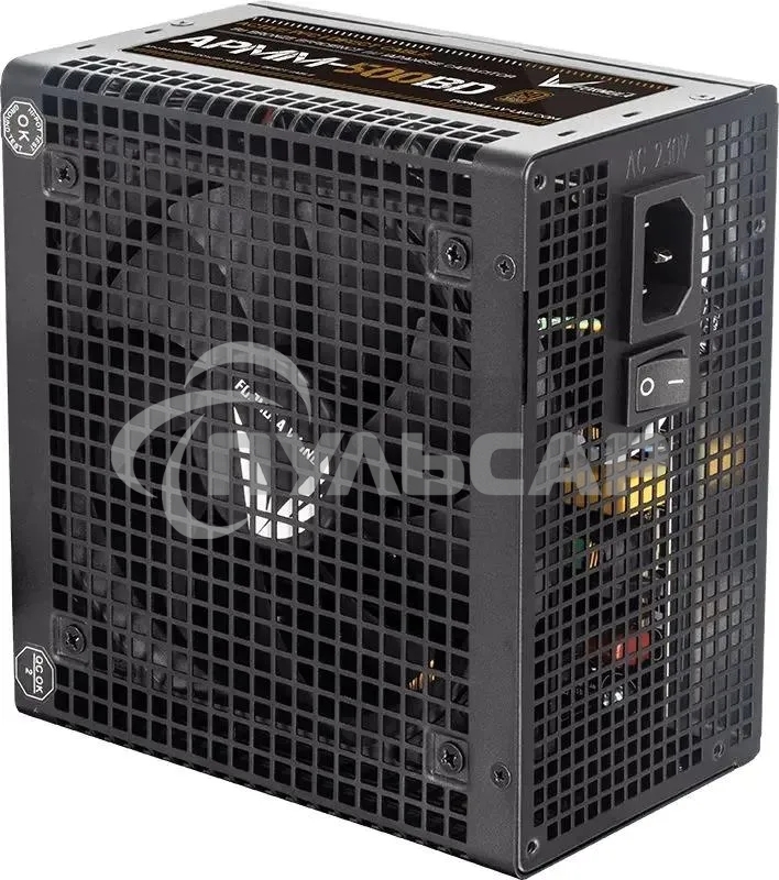 Блок питания Aerocool / Formula APMM-500BD, 500Вт, 80 PLUS Bronze, 120мм, черный