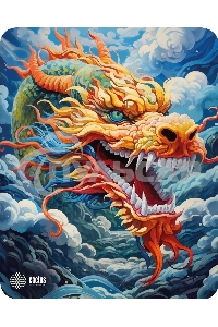 Коврик для мыши Cactus Colorful Dragon CS-MP-D07M 300x250x3мм