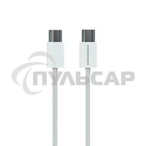 Кабель MORE CHOICE (4620202550392) K77a нейлон USB 3.0A PD 100W для Type-C Type-C 2м белый