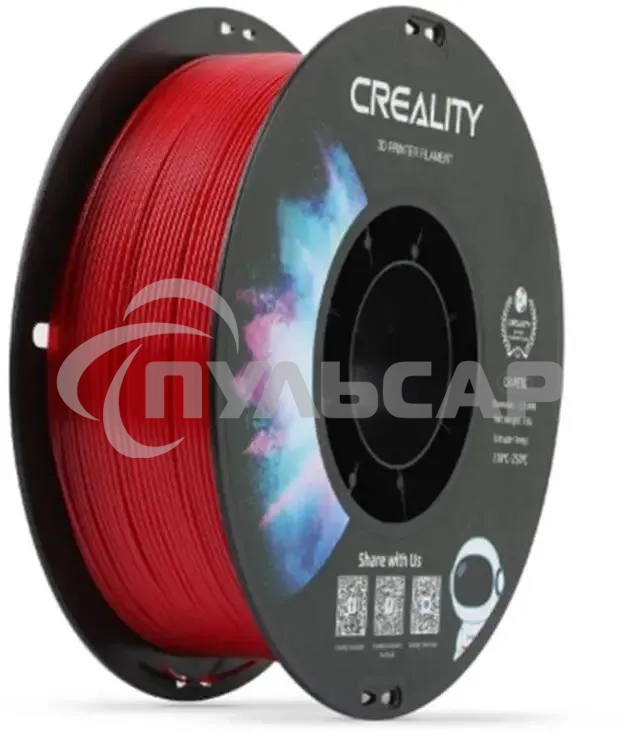 Пластик для принтера 3D Creality 3301030038 CR-PETG d1.75мм 1кг красный