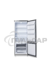 Холодильник Бирюса M551 металлик двухкамерный 180/60л морозилка снизу, автоматическое оттаивание