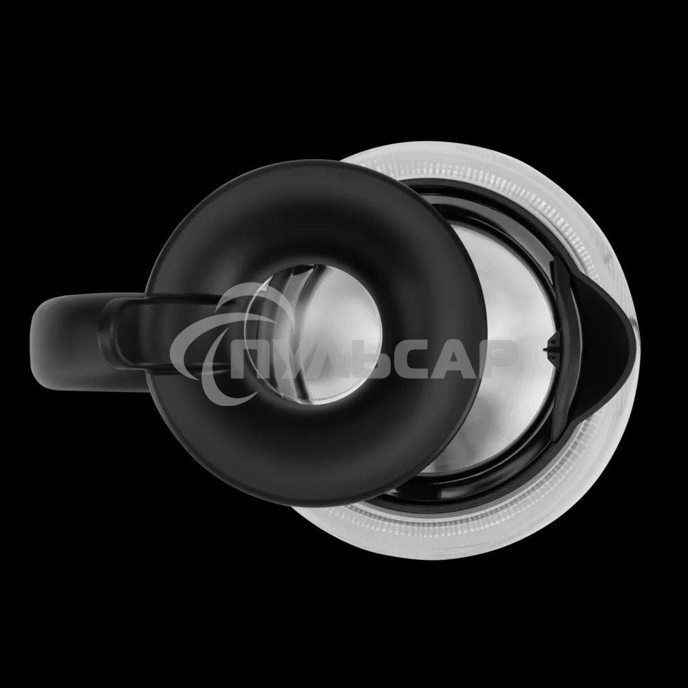 Чайник электрический Polaris PWK-1797-СGL, 2200вт, 1,8л, стекло, черный