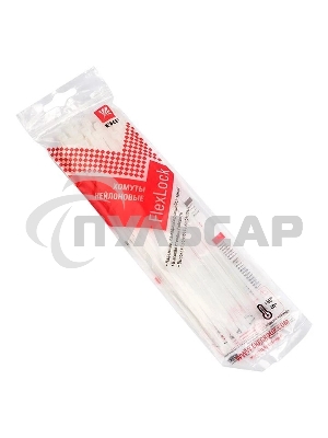 Хомут P6.6 2.5x150 FlexLock стандартный белый (уп.50шт) PROxima EKF plc-fl-ctsw-2.5x150-r