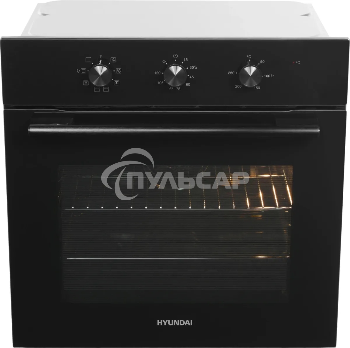 Духовой шкаф Электрический Hyundai HEO 6635 BG черный