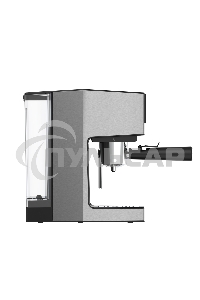 Кофеварка рожковая+капсульная BQ CM3003 стальной/черный, исп. кофе - молотый/капсулы Dolce gusto, Nespresso, 1 л, 950 Вт, 19 бар