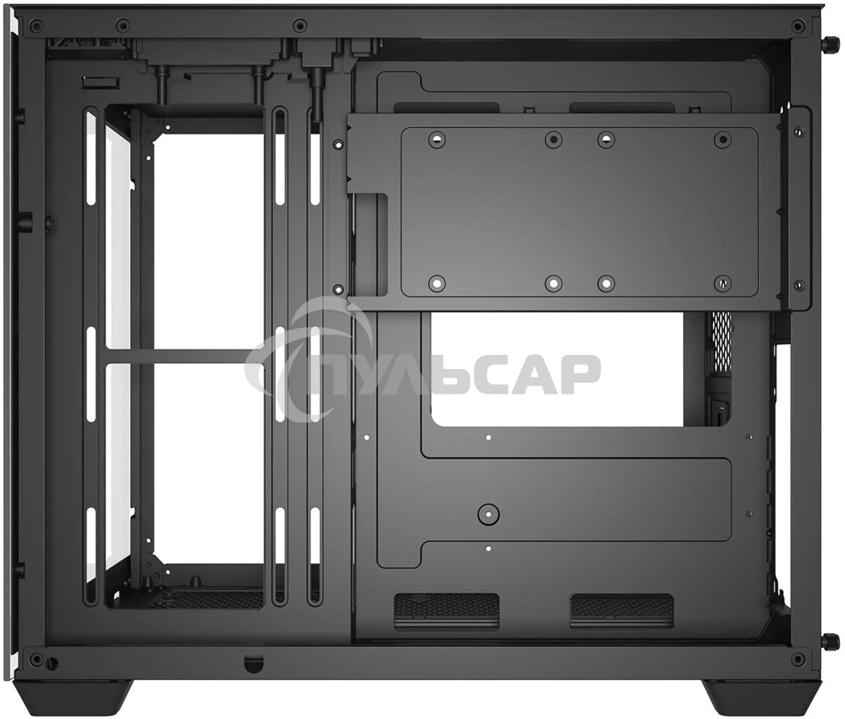 Компьютерный корпус Bloody BD-CC108 черный без БП mATX 9x120мм 2xUSB 3.0 audio bott PSU