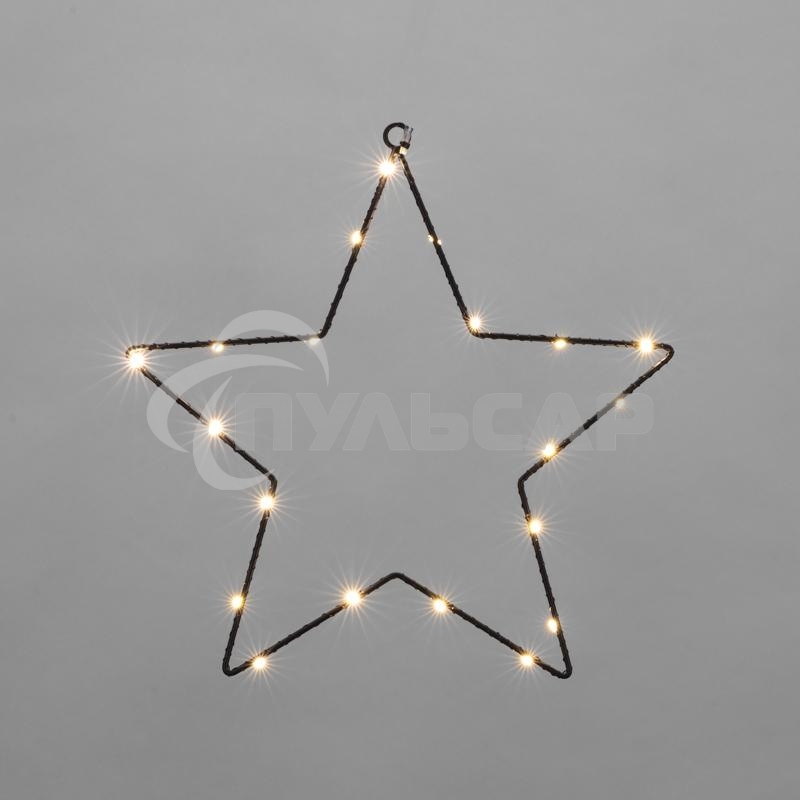 Светодиодная подвесная фигура Neon-night Звезда на металлическом каркасе, цвет теплый белый