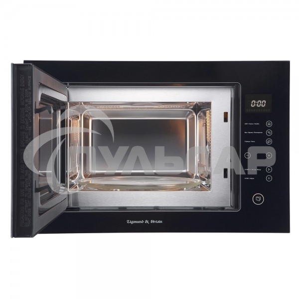 Микроволновая печь встраиваемая Zigmund & Shtain BMO 15.252 B черный, 25 л, 900 Вт, переключатели - сенсор