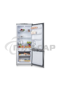 Холодильник Бирюса M551 металлик двухкамерный 180/60л морозилка снизу, автоматическое оттаивание