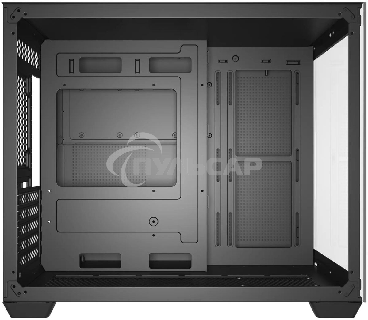 Компьютерный корпус Bloody BD-CC108 черный без БП mATX 9x120мм 2xUSB 3.0 audio bott PSU