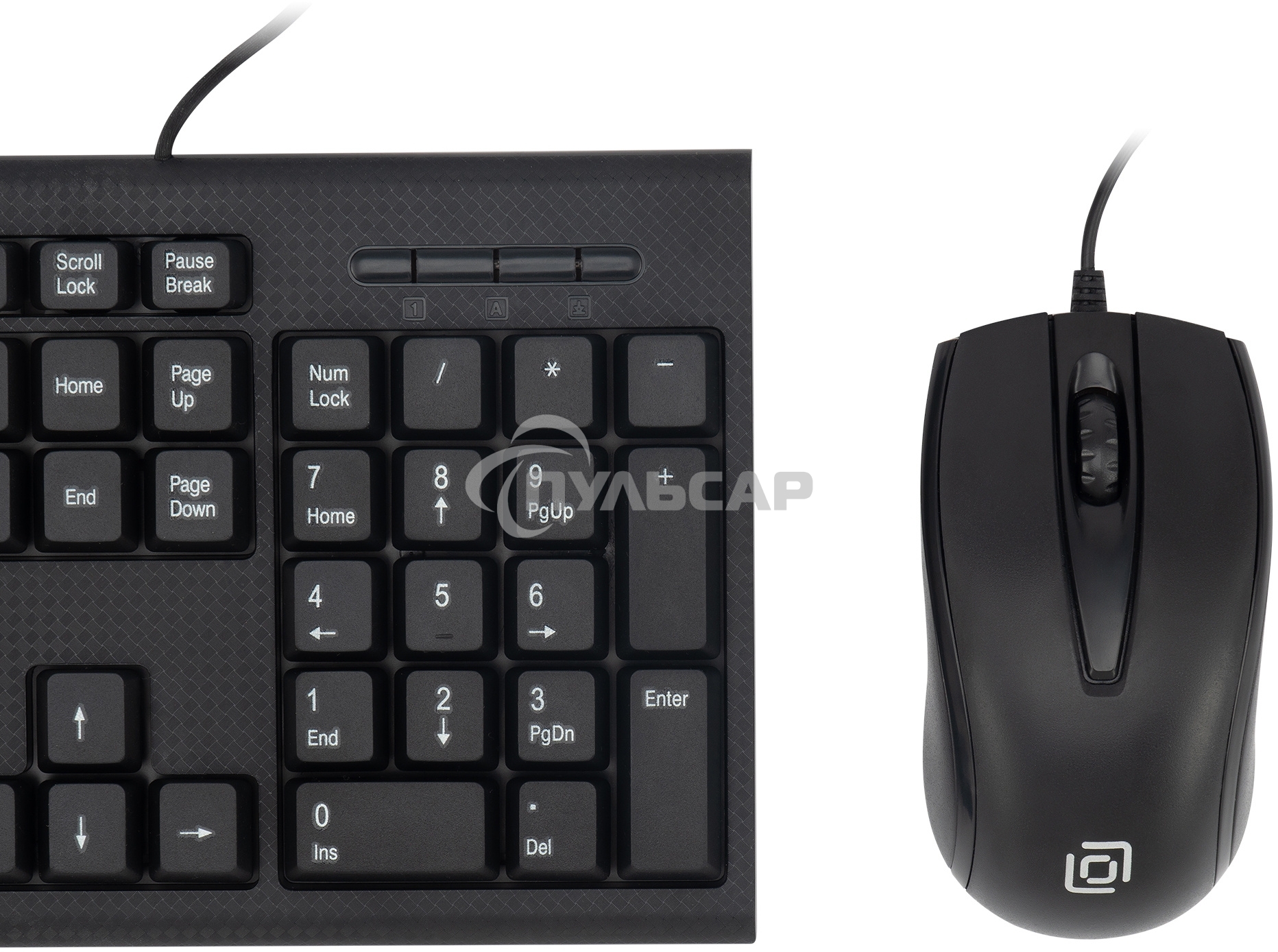 Комплект клавиатура + мышь Oklick 630M клав:черный мышь:черный USB