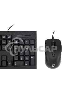 Комплект клавиатура + мышь Oklick 630M клав:черный мышь:черный USB
