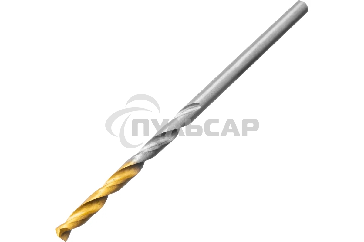 Набор сверл по металлу Denzel 1-13 мм, Р6М5-TiN, Golden Tip, 25 шт 723009