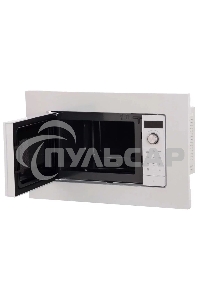 Микроволновая печь встраиваемая Bosch BFL623MW3 Serie 2, белый, 20 л, 800 Вт, переключатели - поворотный механизм/сенсор