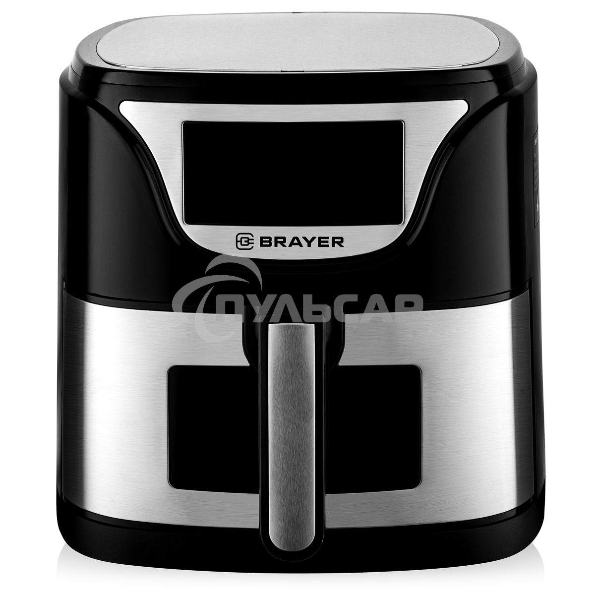 Аэрогриль BRAYER BR2037 черный/серебристый, 1500 Вт, 5 л, упр. - сенсор, программ - 7