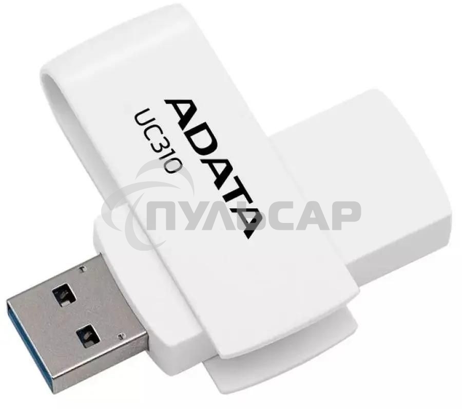 Флешка USB ADATA UC310 (UC310-64G-RWH), 64 Gb, USB 3.2 Gen 1, R/W 100/30, белый