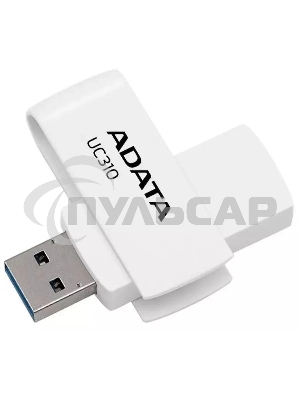 Флешка USB ADATA UC310 (UC310-64G-RWH), 64 Gb, USB 3.2 Gen 1, R/W 100/30, белый