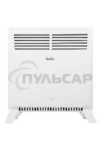 Конвектор Ballu Camino Eco Turbo BEC/EMT-1000 + Кронштейн CWM-02, белый, 1000 Вт, 15 м2, термостат