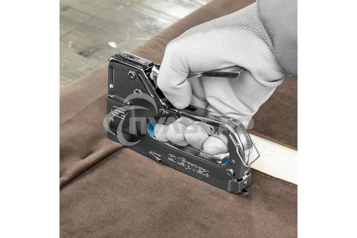 Степлер мебельный СИБРТЕХ, металлический, регулируемый, тип скобы 53, 4-14 мм СИБРТЕХ 40101