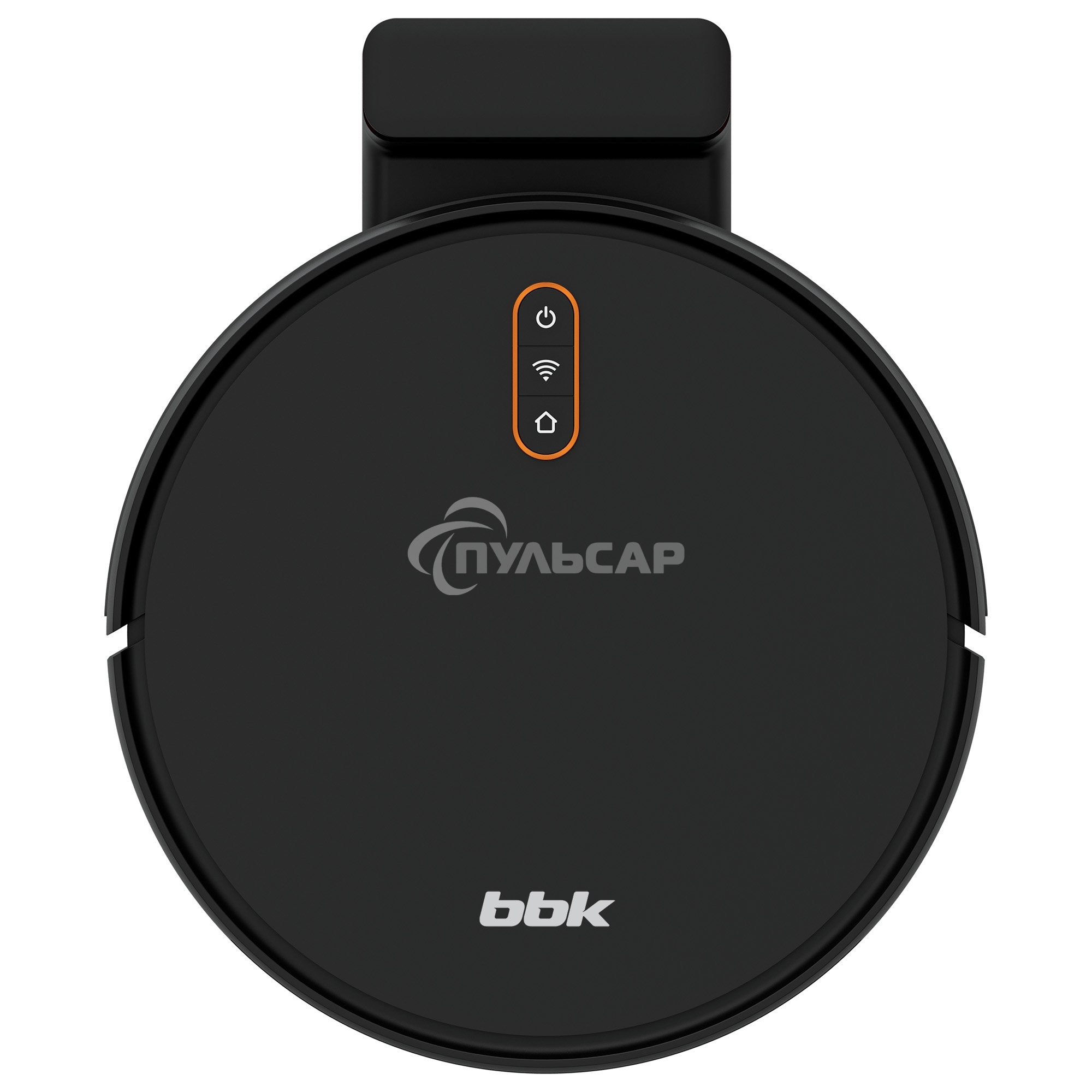 Робот-пылесос BBK BV3502 черный/оранжевый, 2600 мА·ч Li-Ion, уборка влажная/сухая, пылесборник контейнер 0.5 л