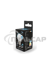 Лампа светодиодная Gauss LED Globe 7Вт E27 4100К step dimmable (диммир.)