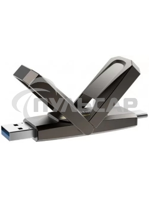 Флешка USB Netac US5 128 Gb USB 3.2+TypeC Solid State Flash, up to 550MB/500Mb/s